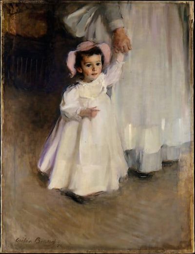 art oil painting reproduction of  Cecilia Beaux Ernesta Child With Nurse 1894 museum quality handmade