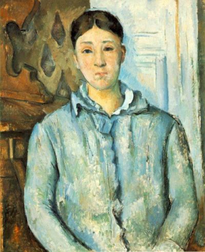 art oil painting reproduction of  Cezanne Paul Madame Cezanne In Blue museum quality handmade