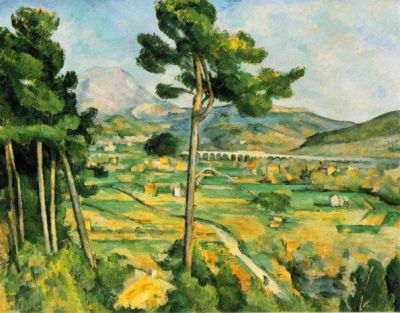 art oil painting reproduction of  Cezanne Paul Mountain Sainte Victoire 1885-1887 museum quality handmade