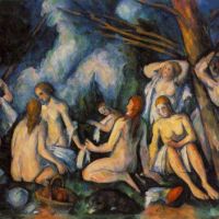 Cezanne Paul Nudes In Landscape