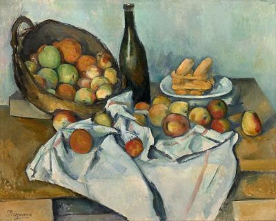 art oil painting reproduction of  Cezanne The Basket Of Apples museum quality handmade
