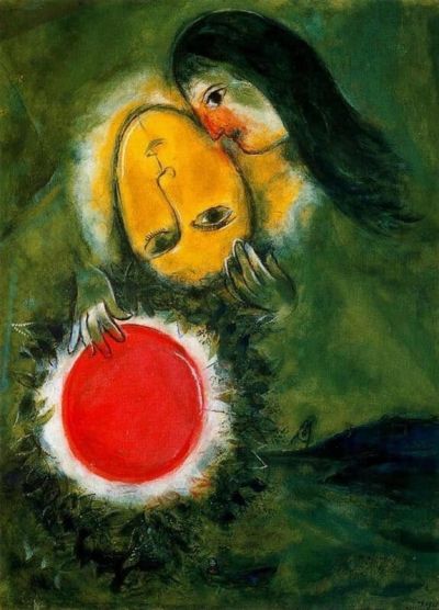 art oil painting reproduction of  Chagall Green Landscape - 1949 museum quality handmade