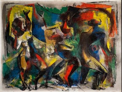 art oil painting reproduction of  Charles Alston Dancers 1949 museum quality handmade
