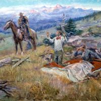 Charles M Russel The Call Of The Law