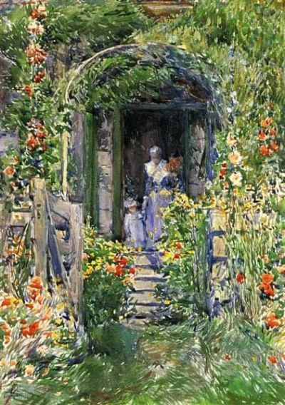 art oil painting reproduction of  Childe Hassam Isles Of Shoals Garden Aka The Garden In Its Glory 1892 museum quality handmade