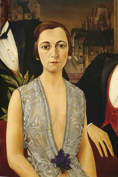 art oil painting reproduction of  Christian Schad Baroness Vera Wassilko 1926 museum quality handmade
