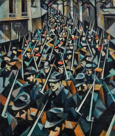 art oil painting reproduction of  Christopher Richard Wynne Nevinson A Dawn 1914 museum quality handmade
