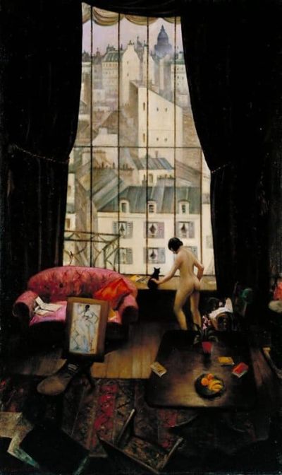 art oil painting reproduction of  Christopher Richard Wynne Nevinson A Studio In Montparnasse 1926 museum quality handmade