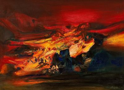 art oil painting reproduction of  Chu Teh-chun No. 437 museum quality handmade