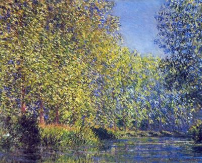 art oil painting reproduction of  Claude Monet A Bend In The Epte Giverny museum quality handmade