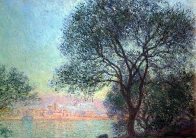 art oil painting reproduction of  Claude Monet Antibes Seen From La Salis museum quality handmade