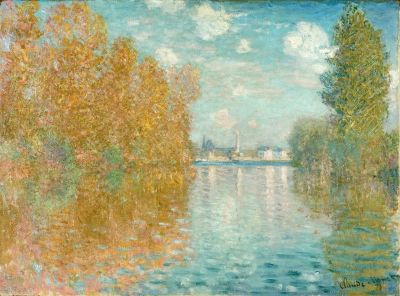 art oil painting reproduction of  Claude Monet Autumn In Argenteuil museum quality handmade