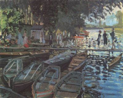 art oil painting reproduction of  Claude Monet Bathers At La Grenouillere museum quality handmade