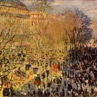 Claude Monet Boulevard Of Capucines In Paris