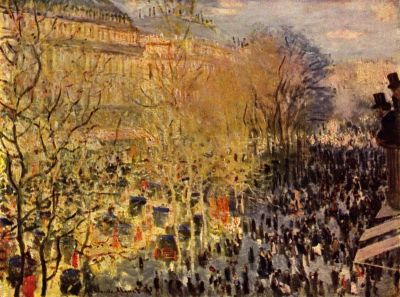 art oil painting reproduction of  Claude Monet Boulevard Of Capucines In Paris museum quality handmade