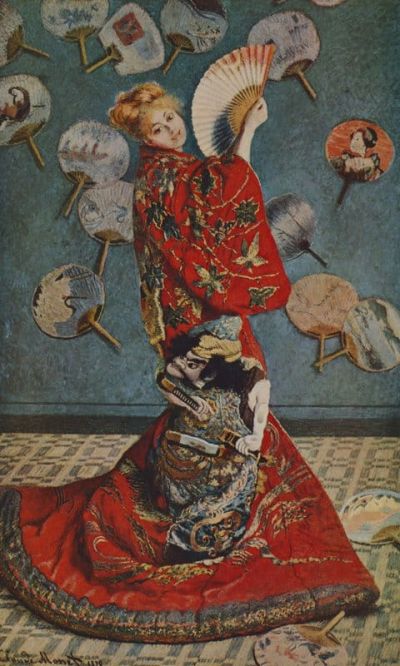 art oil painting reproduction of  Claude Monet Camille In Japanese Dress museum quality handmade