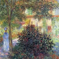 Claude Monet Camille In The Garden Of The House In Argenteuil