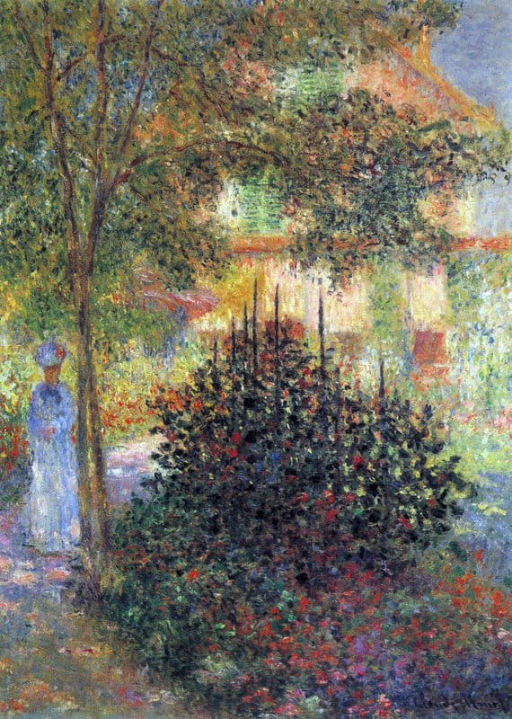 Claude Monet Camille In The Garden Of The House In Argenteuil museum quality