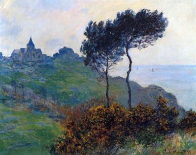 art oil painting reproduction of  Claude Monet Church At Varengeville museum quality handmade