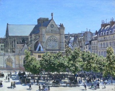 art oil painting reproduction of  Claude Monet Claude Monet Saint-germain Auxerrois Paris 1867 museum quality handmade