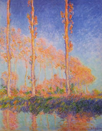 art oil painting reproduction of  Claude Monet Claude Poplars At Philadelphia museum quality handmade