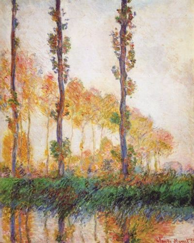 art oil painting reproduction of  Claude Monet Claude Poplars In Autumn Ii museum quality handmade