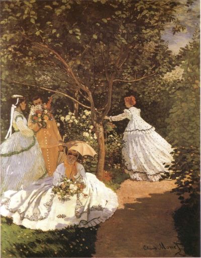 art oil painting reproduction of  Claude Monet Femmes Au Jardin 1867 museum quality handmade
