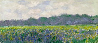 art oil painting reproduction of  Claude Monet Field Of Yellow Irises museum quality handmade