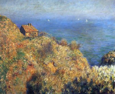 art oil painting reproduction of  Claude Monet Fishermans Lodge At Varengeville museum quality handmade