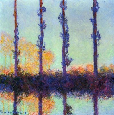 art oil painting reproduction of  Claude Monet Four Poplars museum quality handmade
