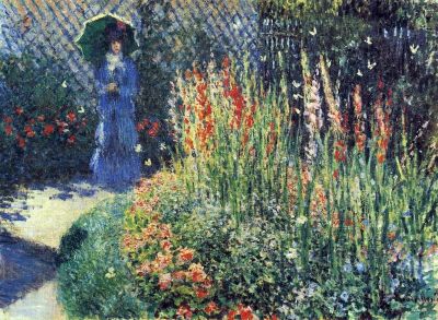art oil painting reproduction of  Claude Monet Gladiolas museum quality handmade