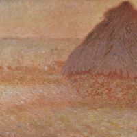 Claude Monet Haystacks At Sunset