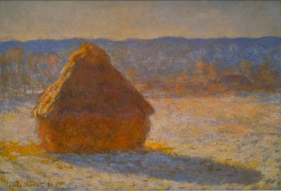 art oil painting reproduction of  Claude Monet Haystacks In Snow museum quality handmade