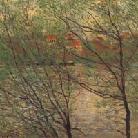 Claude Monet His Bank The Ile De La Grande Jatte
