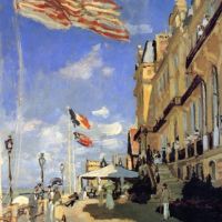 Claude Monet Hotel De Roches Noires At Trouville