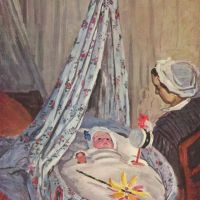 Claude Monet Jean Monet In The Cradle