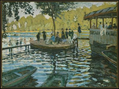 art oil painting reproduction of  Claude Monet La Grenouillere museum quality handmade