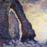 Claude Monet La Porte D Aval And The Needle At Etretat