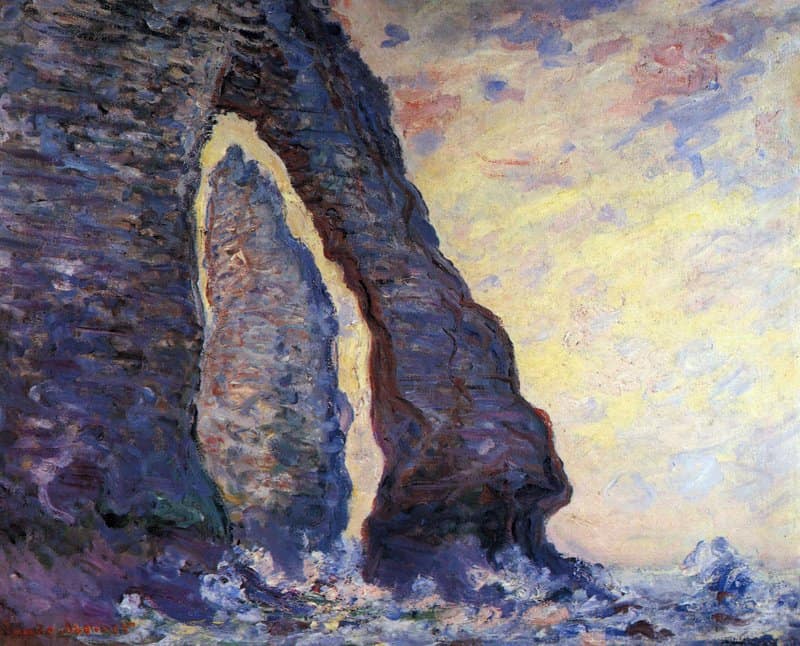 Claude Monet La Porte D Aval And The Needle At Etretat museum quality