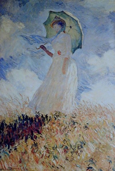 art oil painting reproduction of  Claude Monet Lady With Umbrella museum quality handmade