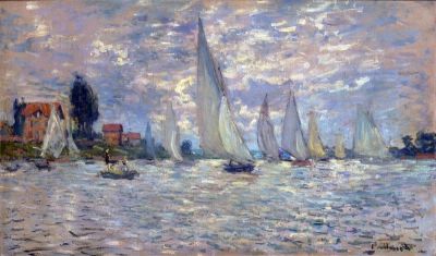 art oil painting reproduction of  Claude Monet Les Barques museum quality handmade
