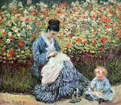 art oil painting reproduction of  Claude Monet Madame Monet And Child museum quality handmade