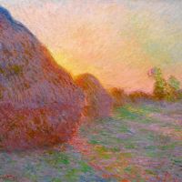 Claude Monet Meules artwork on canvas