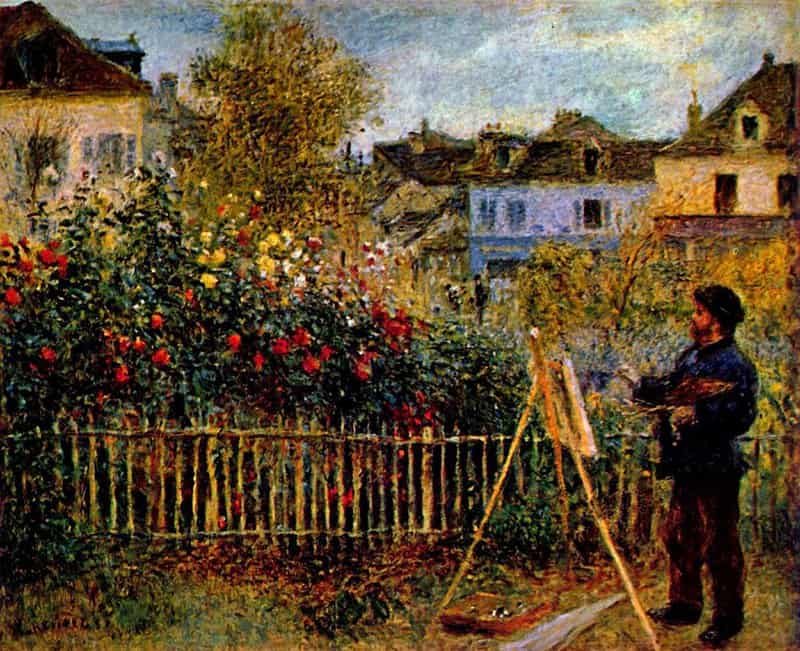 Claude Monet Monet Painting In His Garden In Argenteuil museum quality
