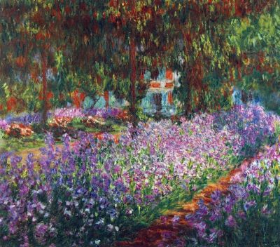 art oil painting reproduction of  Claude Monet Monet S Garden In Giverny museum quality handmade