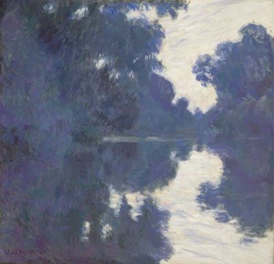 art oil painting reproduction of  Claude Monet Morning On The Seine museum quality handmade