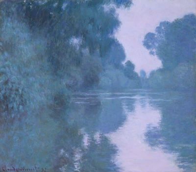 art oil painting reproduction of  Claude Monet Morning On The Seine Near Giverny museum quality handmade