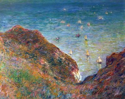 art oil painting reproduction of  Claude Monet On The Cliffs Of Pourville Fine Weather museum quality handmade