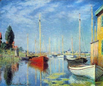 art oil painting reproduction of  Claude Monet Pleasure Boats At Argenteuil museum quality handmade