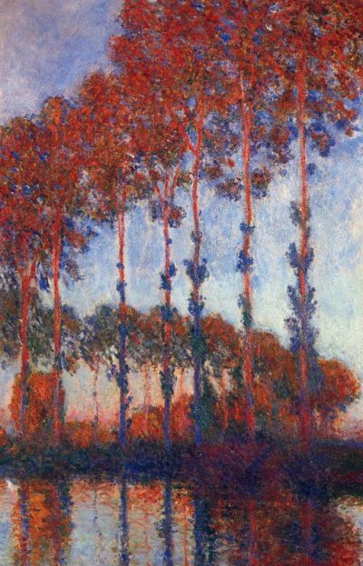 art oil painting reproduction of  Claude Monet Poplars museum quality handmade